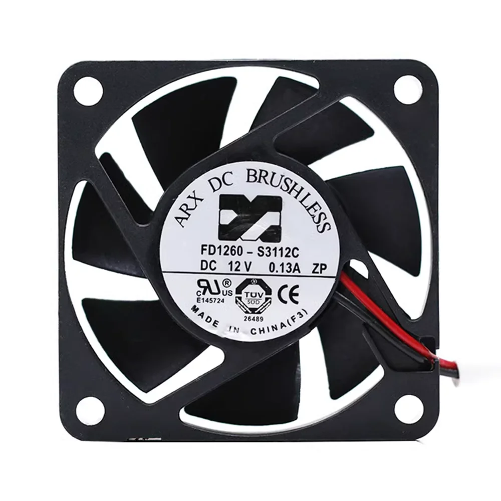 new Arx 6015 FD1260-S3112C DC12V 0.13a 60mm 60*60*15MM Silent Cooling Fan