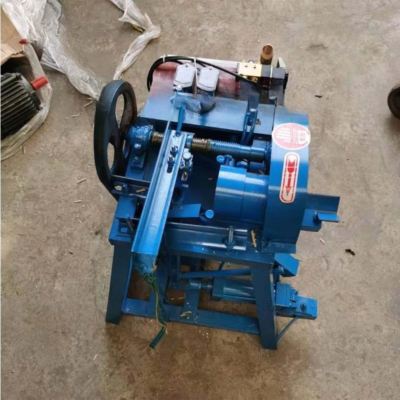Mop rod broom rod tooth opener, round wood rod thread machine, round wood handle thread machine