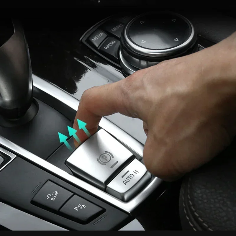 

For BMW 5 6 7 Series 5GT X3 X4 X5 X6 Interior Accessories Car Front Head Light Switch Button Cover Start Stop Engine Stickers