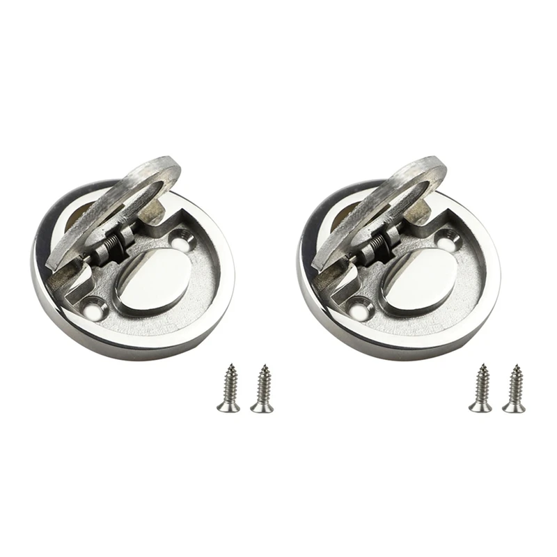 

M11kprofessional Marine Round Flat Pull Lift Ring Handle Hatch Lock Locker Cabinet Hardware Accessories