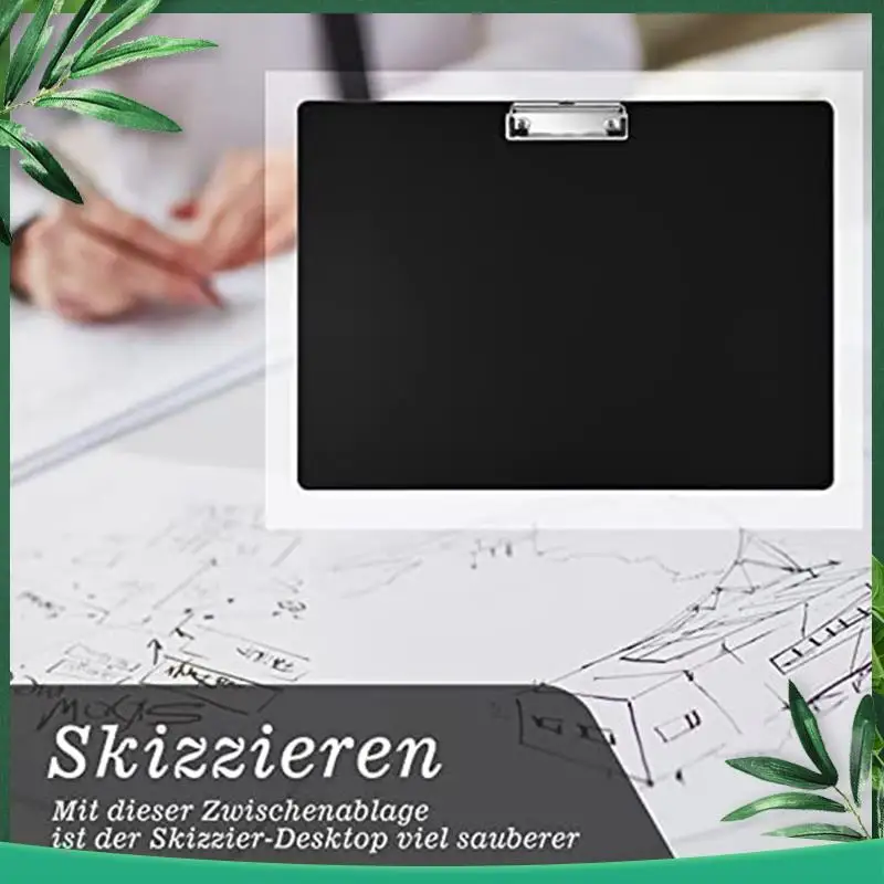 

(NEW) Pack Of 2 A3 Landscape Writing Board Black + White For Hanging For Office Kitchen Workshop