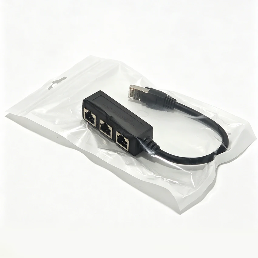 RJ45 3 In 1 4 In 1 Splitter LAN Ethernet Network Connector Extender Adapter Cable For Networking Extension 1 Male To 3/4 Female