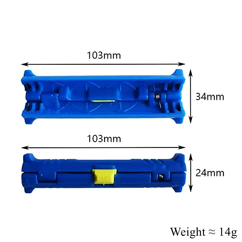 HTOC-Pelacables de red multifunción, pelador de Cable Coaxial, para TV, 3 colores