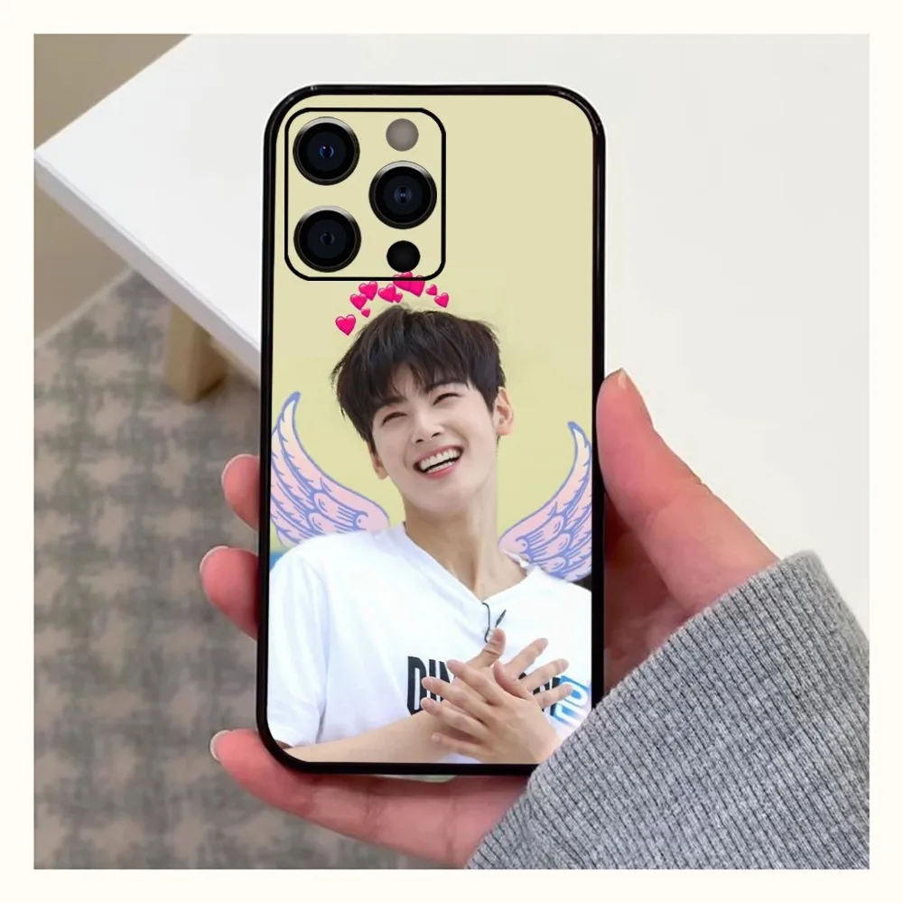 kpop Astro Cha Eun Woo  Phone Case For iPhone 11 12 13 Mini 13 14 15 Pro XS Max X 8 Plus SE XR Shell