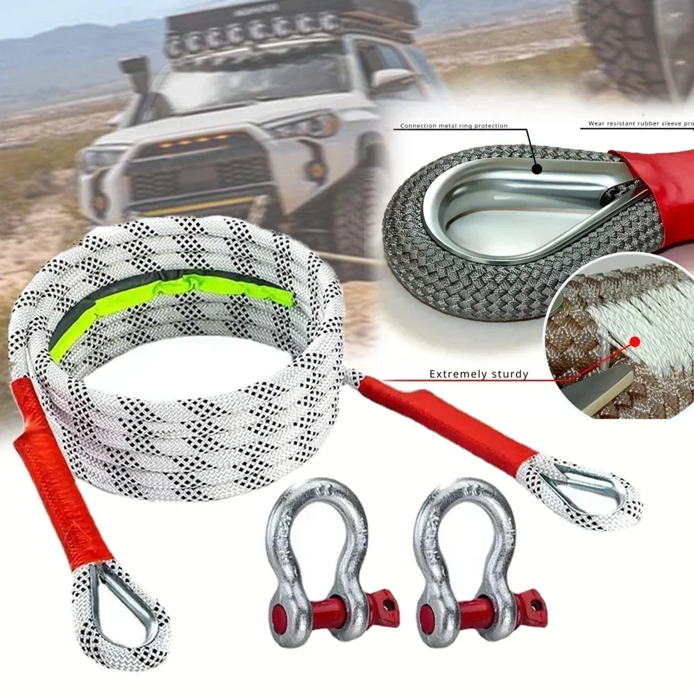 Car Towing Rope Off-road Vehicle Can Tow 20Tons Rescue Towing Rope Version Which Is Very Reliable and Wear-resistant