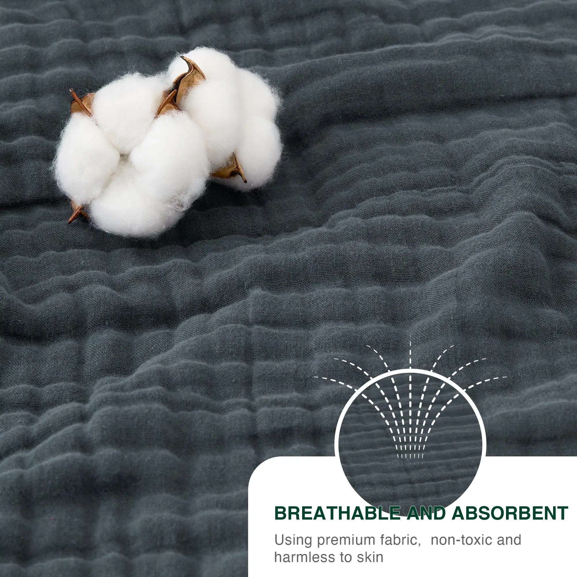 6-laags 100% katoenen mousseli - Muslin Cotton Bedspread recensie en prijs