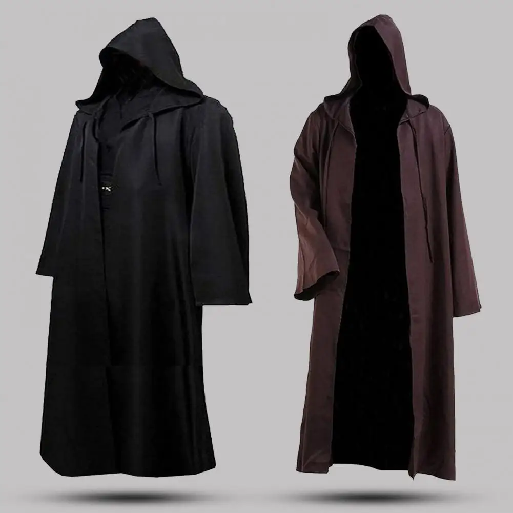 Cape Jacket for Adults Halloween Cosplay Cloak Costume for Boys Girls Breathable Hooded Cape Robe with Hat for Role-playing