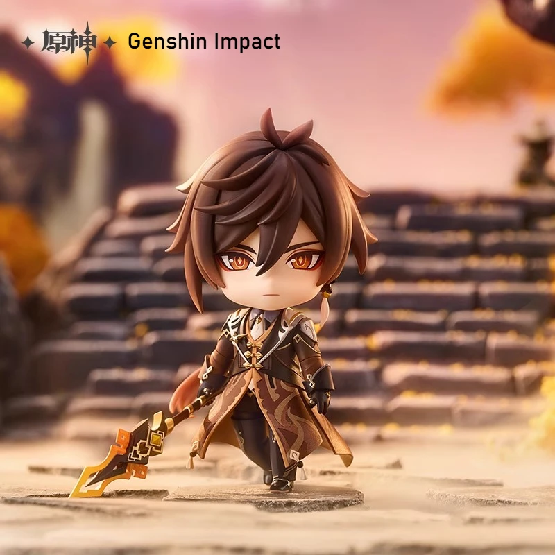 

Подлинная серия Genshin Impact Liyue Harbor Nendoroid Zhongli, милая фигурка аниме, косплей, настольное украшение, подарок