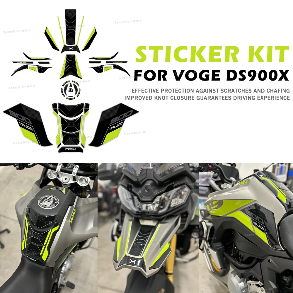 

Motorcycle Fuel Tank Pad Protective Sticker Waterproof Scratch-Resistant 3D Resin Sticker For Voge Valico 900DSX DS900X 2024