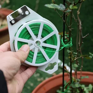 نباتات الحدائق ربط الأسلاك الحديدية ، ربطة نبات مع جزازة ، تسلق الكرمة ، كابل الدعم ، أداة التفاف الحديقة أعلى 8 مبيعات سلسلة الخياطة كروم - No4