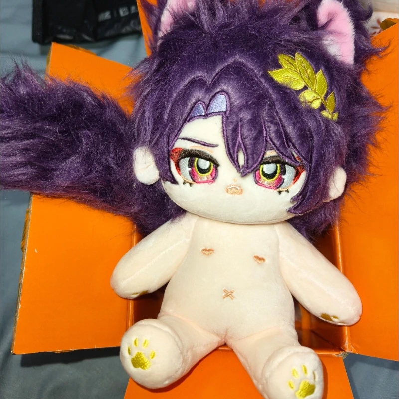 20cm Anime Game Honkai: Star Rail Kawaii Cosplay Cotton Doll Body Dr. Ratio Veiity Cartoon Soft Plushies Model Toy Figures Gift