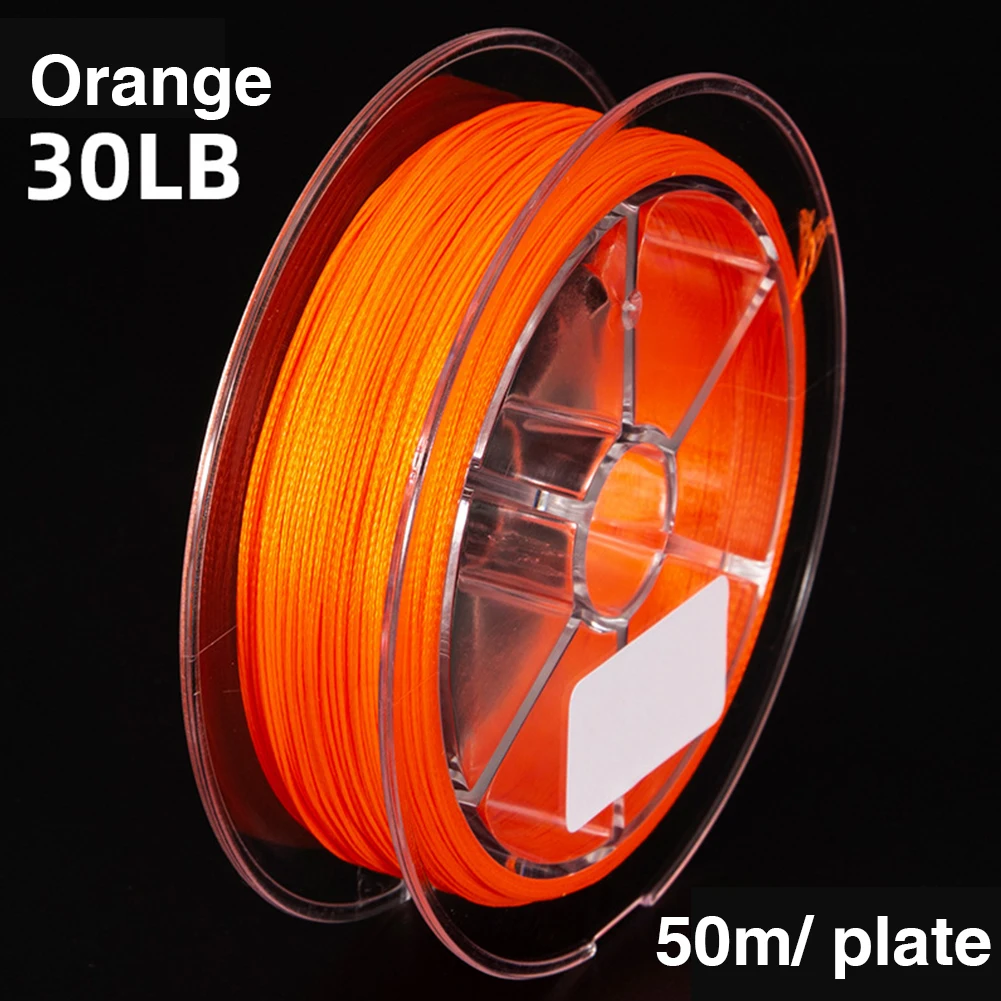 50m 20/30LB Fly Fishing Backing Line Polyester 8 Braided Fly Fishing Backing Line for Trout Smoothing Un-waxed Accessories