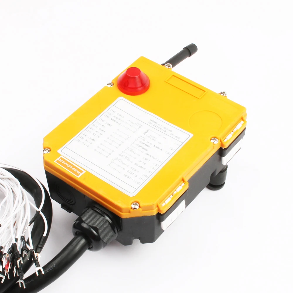 Imagem -03 - Dupla Velocidade Industrial sem Fio Rádio Controle Remoto Interruptor de Controle Grua Guindaste Elevador Controle F246d 8d 10d 12d