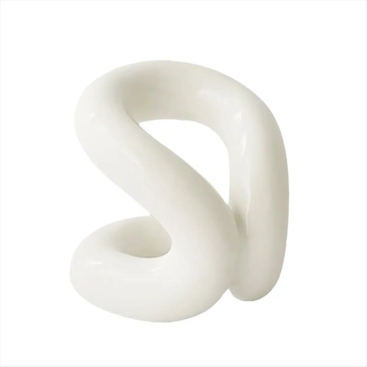 AA83 Ceramic Pen Holder Minimalist Design Rope Knot Toothbrush Holders Brush Stand for Bathroom Vanity & Countertops Decor-A