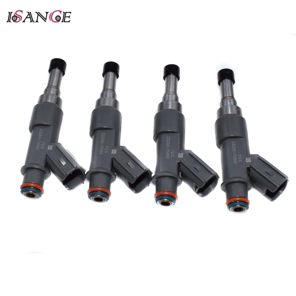 4 Fuel Injectors & 4 Harness Connector Plug Kit For Toyota Hiace 2006-2014, Hilux 2006-2015, Tacoma 2005-2016 2.7L 23250-75100