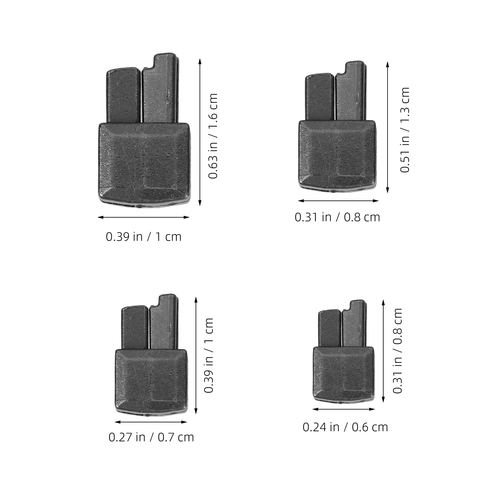 16Sets Metal Zipper Stops Clothes Repairing Kits Practical Durable Zipper Replacement Slider Stop Clothes Repairing Kits