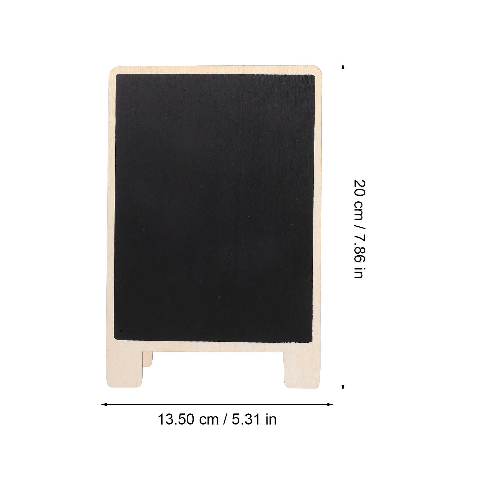 

3pcs Wooden Double-sided Standing Notice Board Memo Tabletop Memo Boards Wooden Decor Writing Reusable
