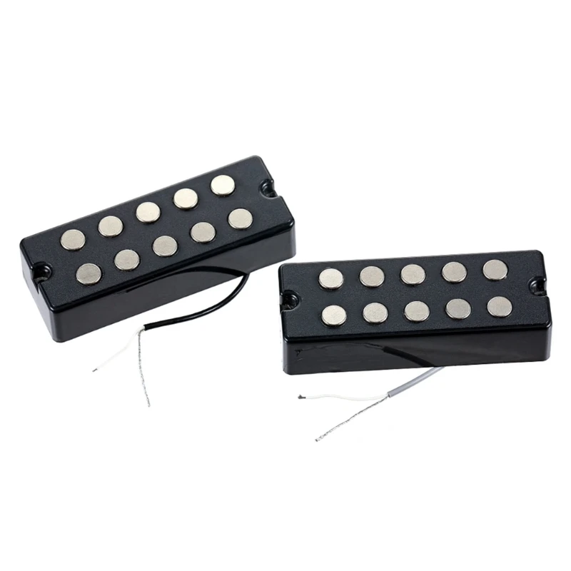 Clear Tone Enhancing Pickup for 5 String Bass Guitar Sealed Cover Installation