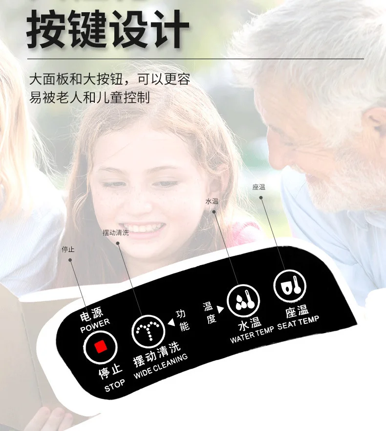Imagem -06 - Multifuncional Automático Butt Lavando Tampa do Toalete Tampa Inteligente Universal Calor Instantâneo Atacado