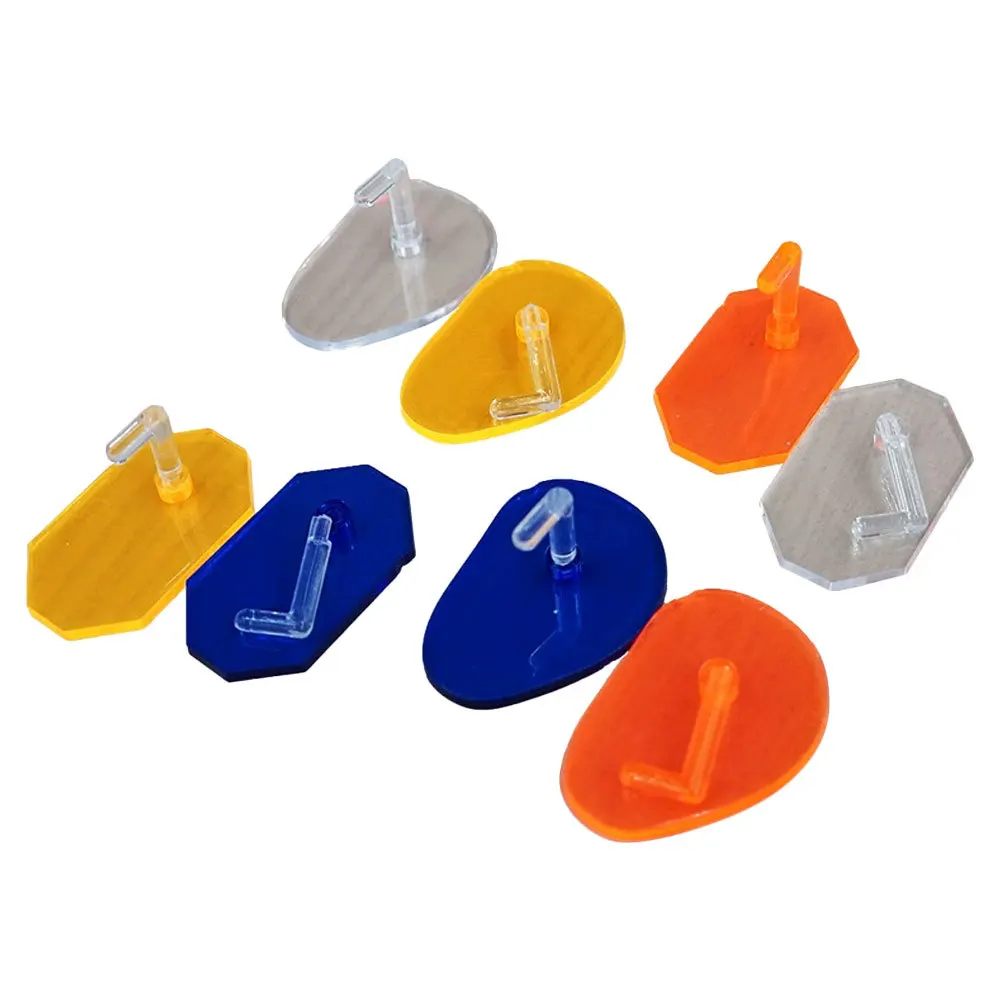 8개입 독특한 디자인의 투명 베이스 DIY 아트 디스플레이 보드, 프레스 온 스탠드, 가짜 손톱 홀더, 네일 아트 스탠드 베이스