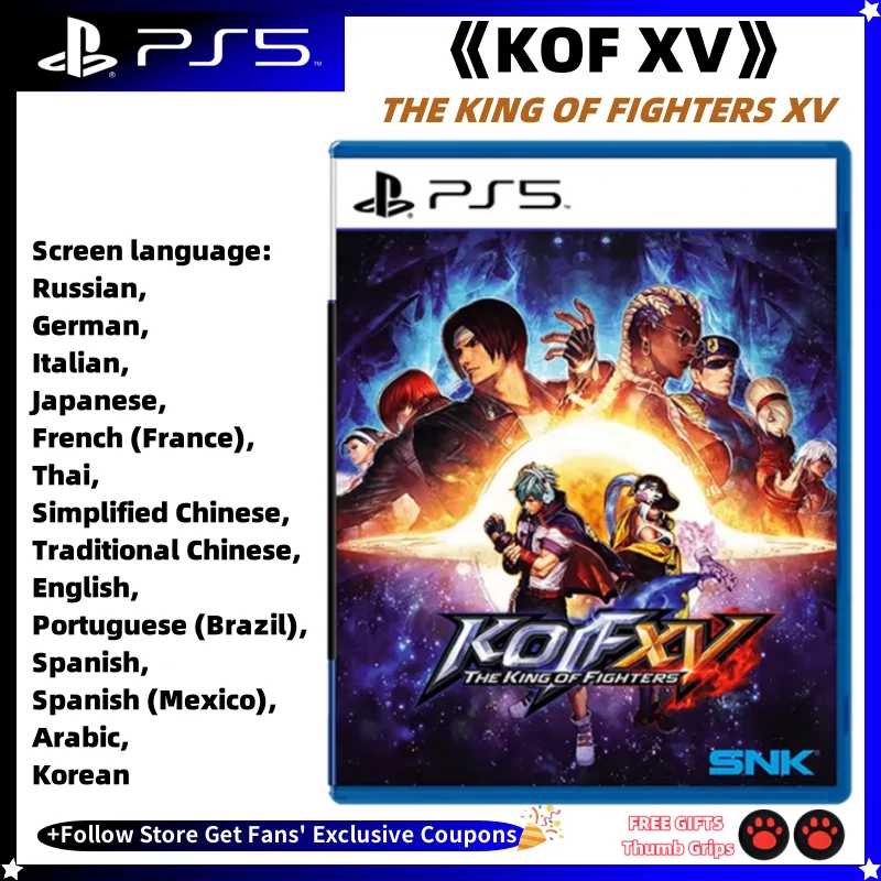 

Sony Playstation 5 THE KING OF FIGHTERS XV PS5 New Game CD Game Card Playstation 4 Ps4 Games Disks KOF15 THE KING OF FIGHTERS XV