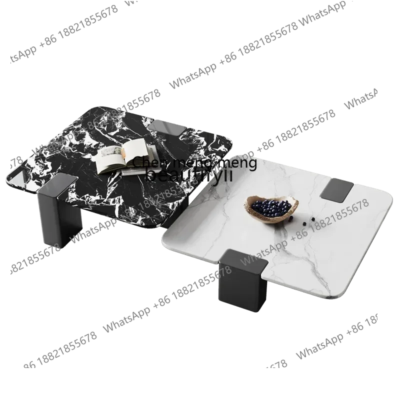 

X AItalian minimalist marble coffee table living room tea table combination small apartment designer