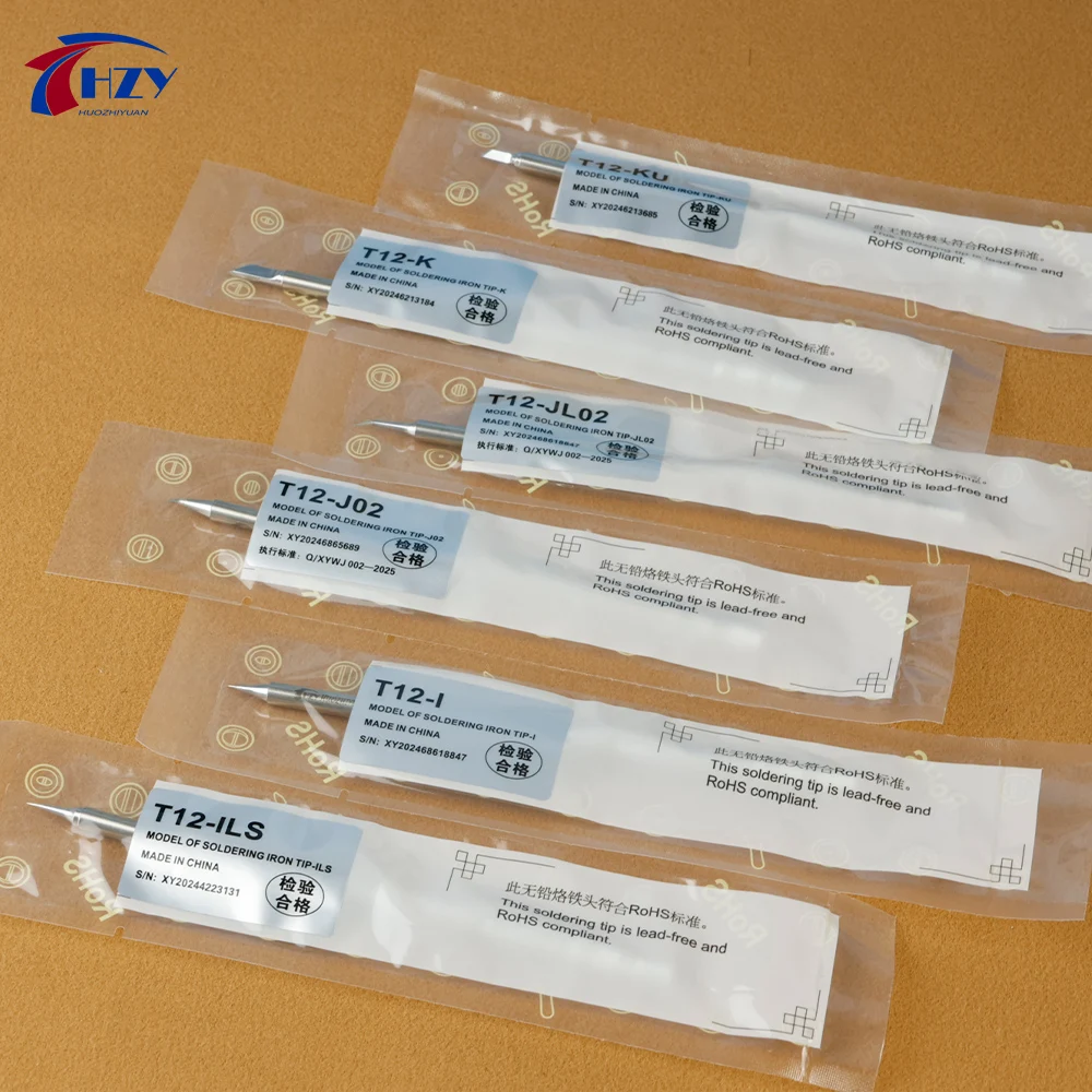 HZY T12 I ILS J02 JL02 K KU Punte per saldatore per Hakko Fx951 FAI DA TE T12 Saldatore elettrico Stazione di saldatura Strumenti di saldatura