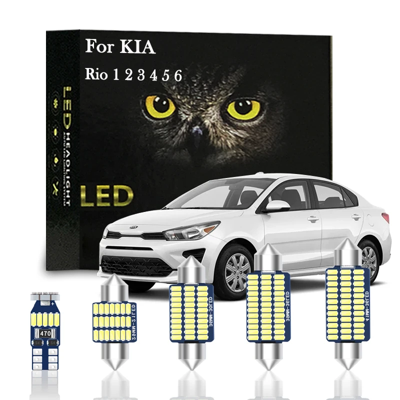 

Canbus Interior Light LED For KIA RIO 1 2 3 4 5 6 1999-2012 2013 2014 2015 2016 2017 2018 2019 2020 2021 Car Accessories