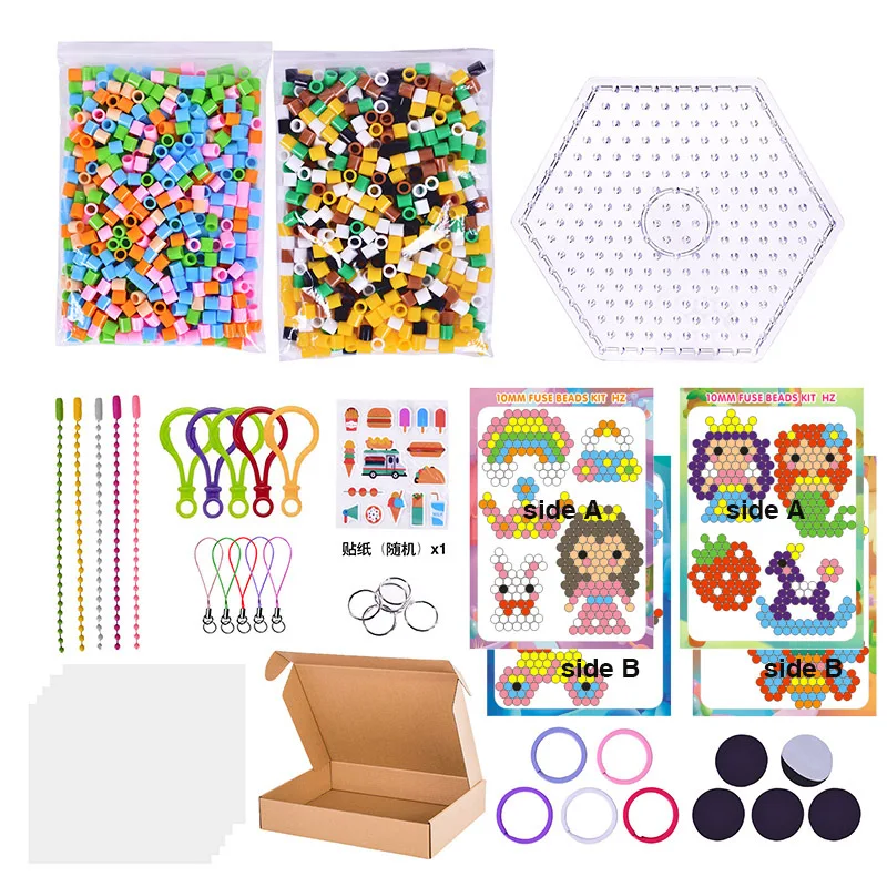 جديد 5 أنواع XL فيوز الخرز 10 مللي متر (1 سنتيمتر)-1000 قطعة كبيرة Melty الخرز DIY بها بنفسك الحرفية لغز مجموعات الالعاب #2