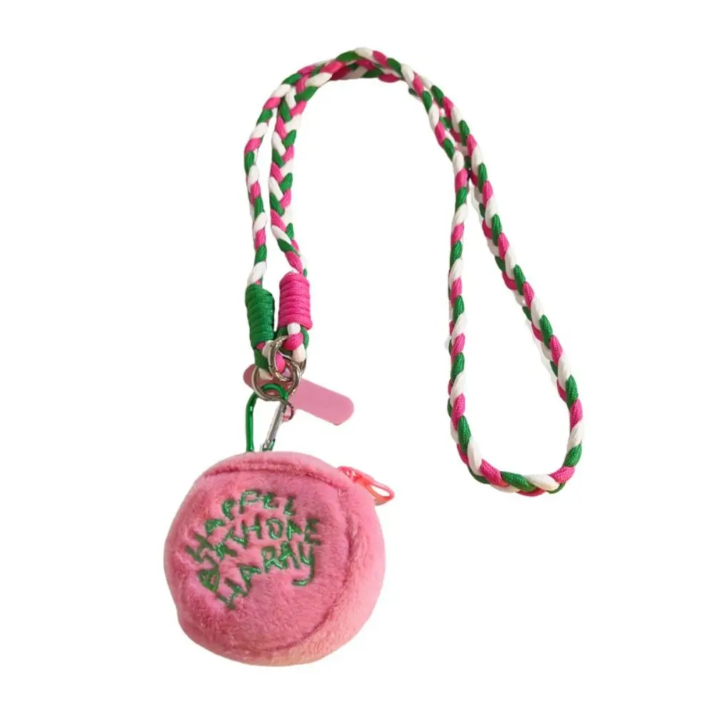 Koreanischer Stil Umhängetasche-Telefongurt mit Plüschbeutel Ins Cartoon Langes Umhängeband Langlebiges Anti-Verlust-Rosa-Telefon-Lanyard