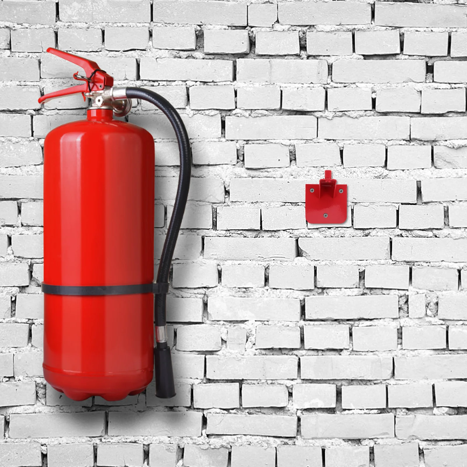 5Pcs 9Kg Extinguisher Wall Mount Bracket Carbon Steel Fire Safety Hook for Home Garage Commercial Fire Equipment