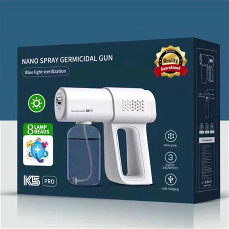 K5 Pro نانو بندقية رذاذ المطهر الرشاشات USB قابلة للشحن يده البخار تطهير بندقية رذاذ المرطب لحديقة المنزل