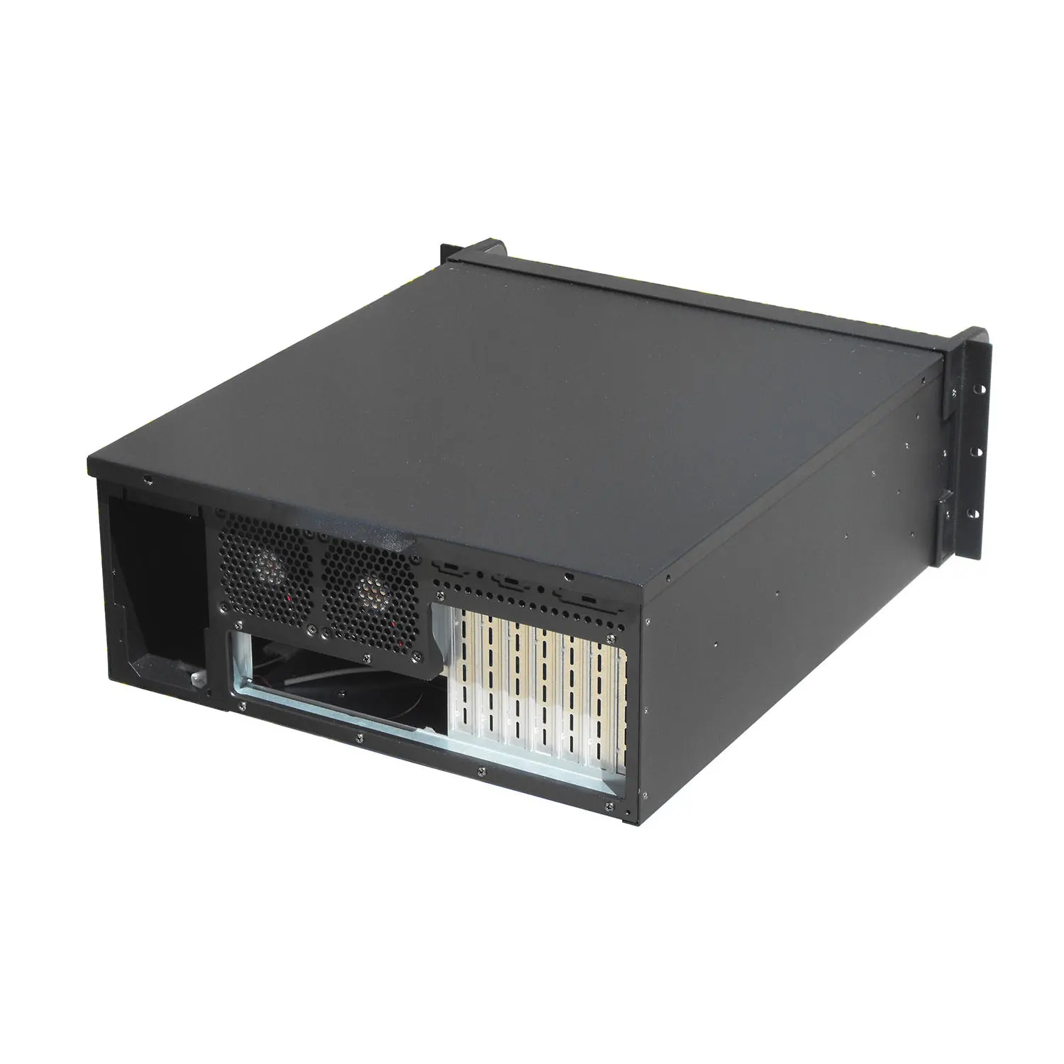 Chasis de control industrial 4U, 8 3,5 "HDD 1 3,5" FDD PS2, fuente de alimentación 7 PCI/PCIE, ranura de expansión de altura completa, chasis vacío