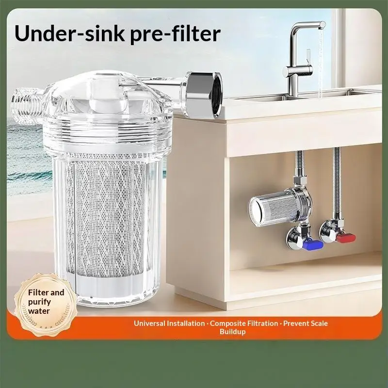 1Pcs Universal Water Filter To Remove Heavy Metals Chlorine Fluoride Filtered Soften Hard Water For Shower Water Purifier Parts