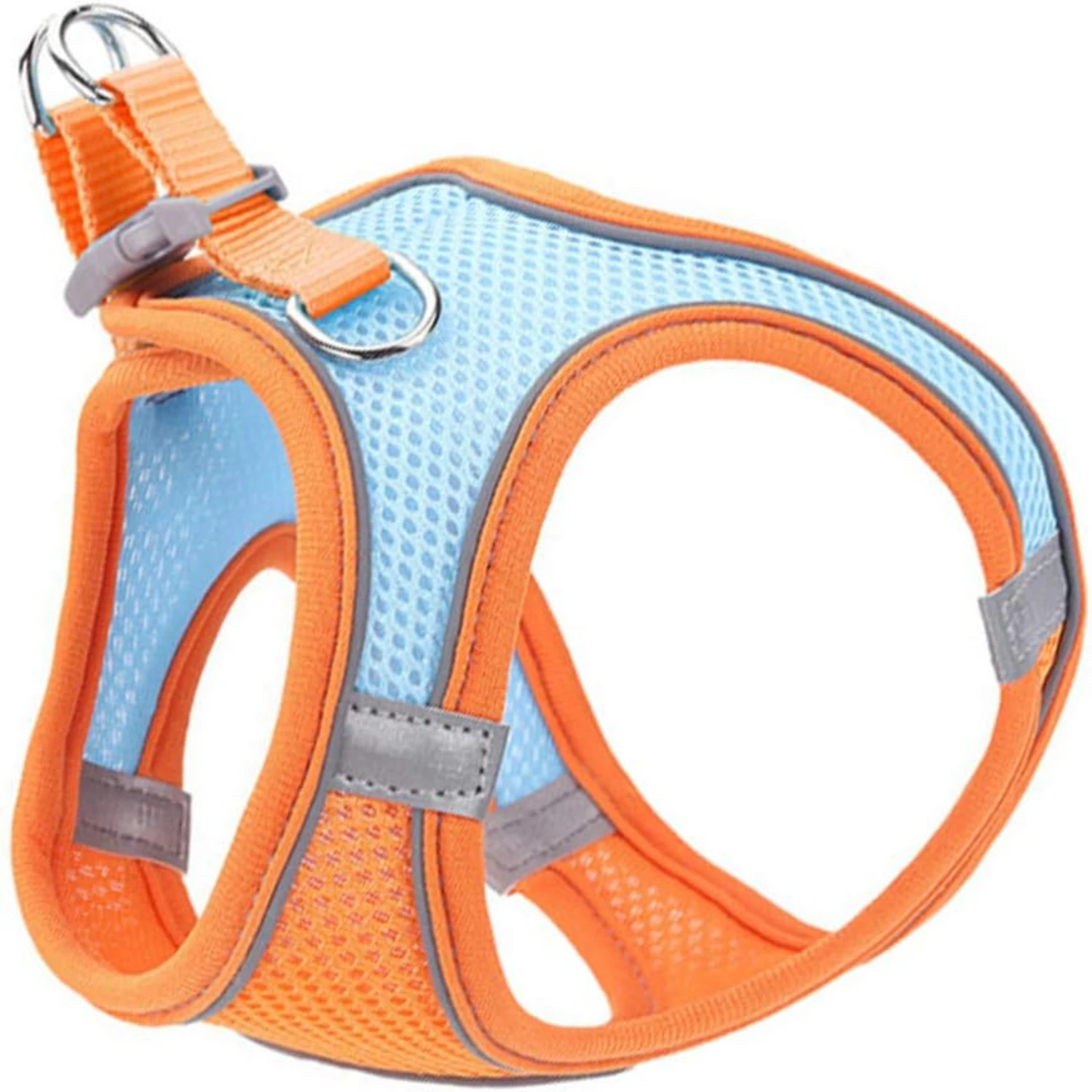 

Stylish, secure, comfortable glow-in-the-dark reflective adjustable set for XXS puppies - the perfect all-in-one harness, vest,