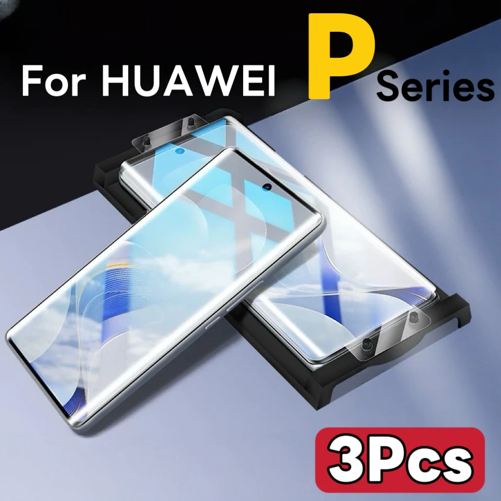 

3Pcs HD Clear Soft Screen Protector For Huawei P Series, Anti-Scratch, Bubble-Free Easy Installation