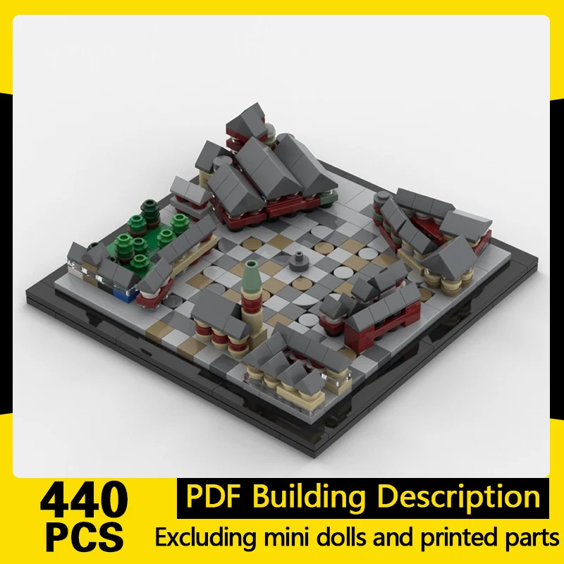 

Street View Model MOC Building Bricks Germany City Center Square Modular Technology Gifts Holiday Assemble Children Toys Suit