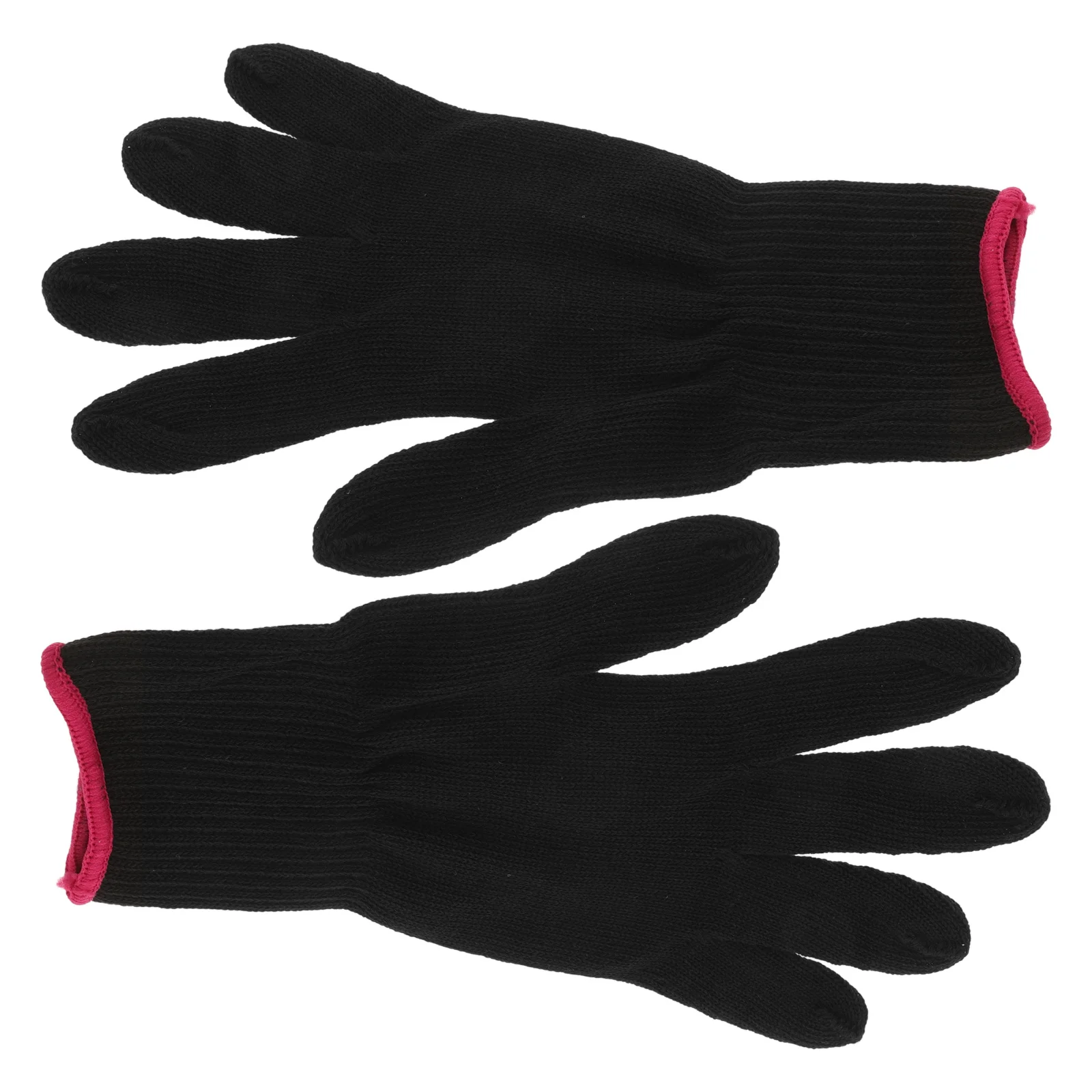 

Barber Heat Resistant Hair Styling Mitts Black Anti-Scalding Gloves Curling Flat Iron Straightener Heat Blocking Gloves