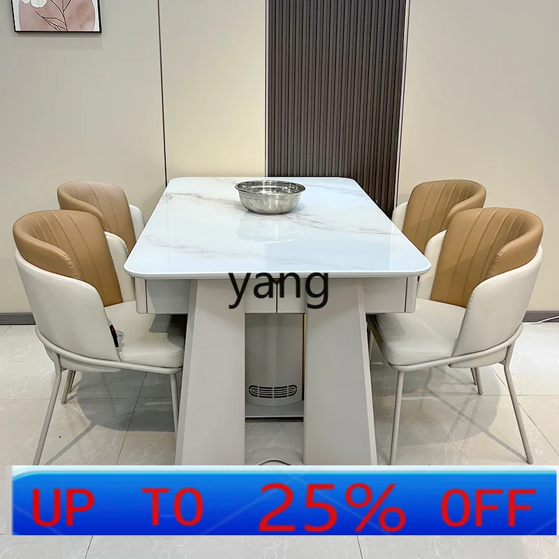 LMMMahjong Dining Table Dual-use Integrated Living Room Island Table Two-in-one Dining Table for Home Use
