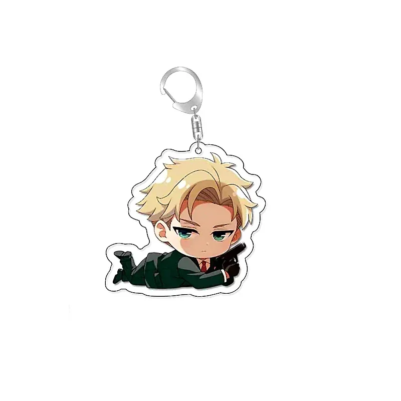 Anime SpyxFamily Anya Loid Yor Forger Cartoon Keychain Cute Keyring Bag Tag Cos Baji Accessory