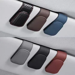 Universal Car Auto parasole occhiali scatola occhiali da sole Clip Card Ticket Holder Stand Fastener Pen Case occhiali da vista accessori per Auto