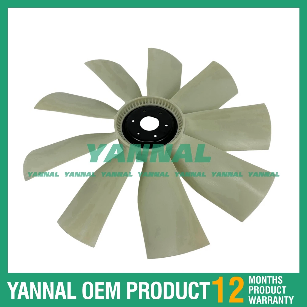 9 Leaves 6 Holes 2176022 Fan Blade For Caterpillar C15 C18 Engine Parts