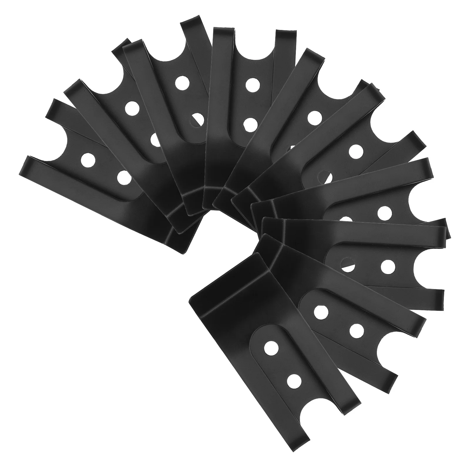 

10pcs Metal Belt Clip For Phone Replacement Sheath Pouch Wallet Pocket Clip Heavy Duty Tool Holder Organizer