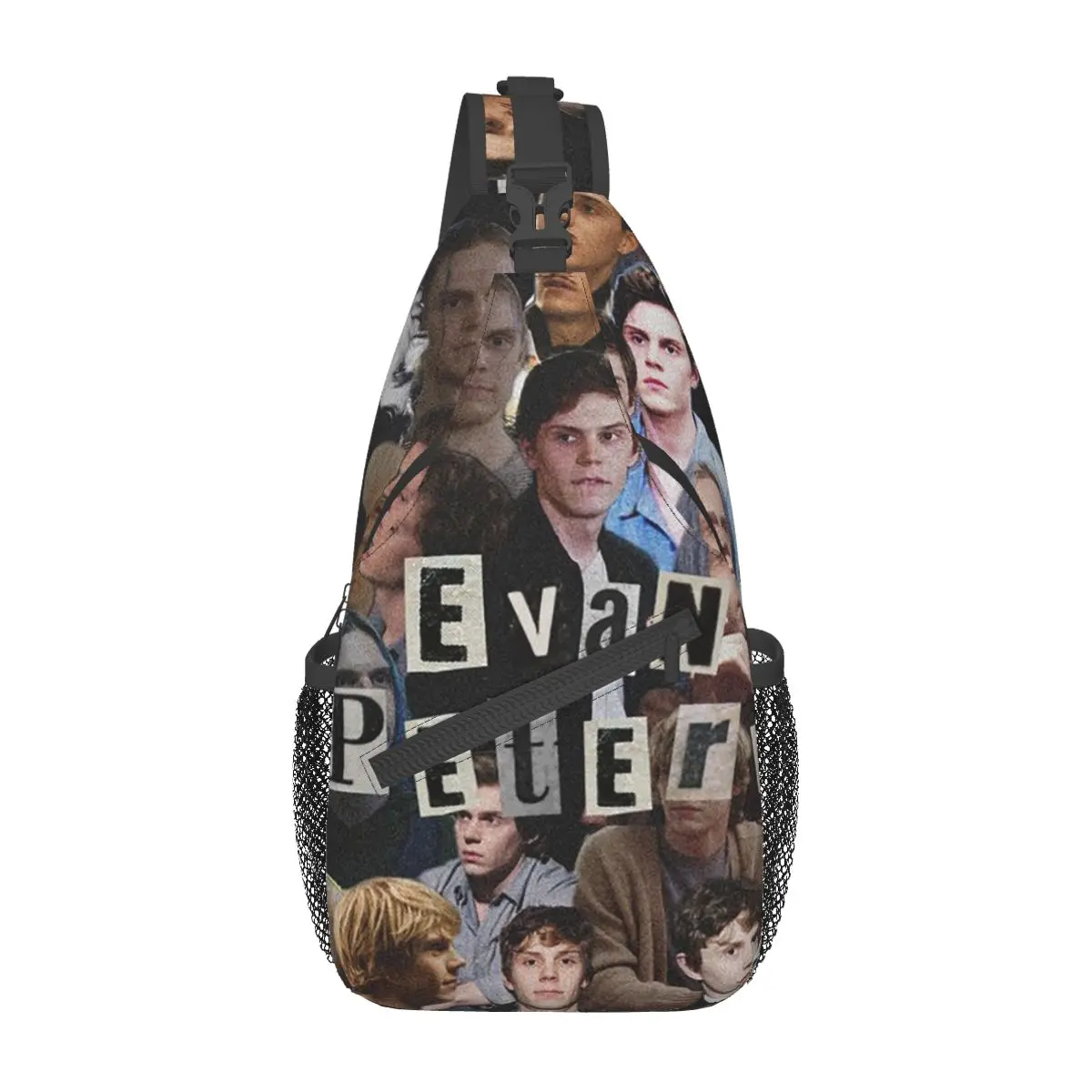 

Cute Evan Peters Movie Crossbody Sling Bags SmallChest Bag Actor Shoulder Backpack Daypack for Travel Hiking Biking Bag