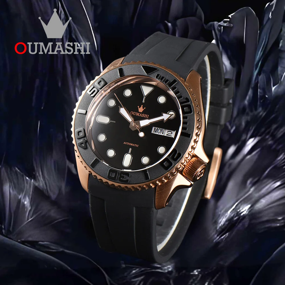 OUMASHI Quartz Watch SKX007 Automatic NH35/NH36 Movement Sports Style Watch Sapphire Glass Stainless Steel Waterproof Watch