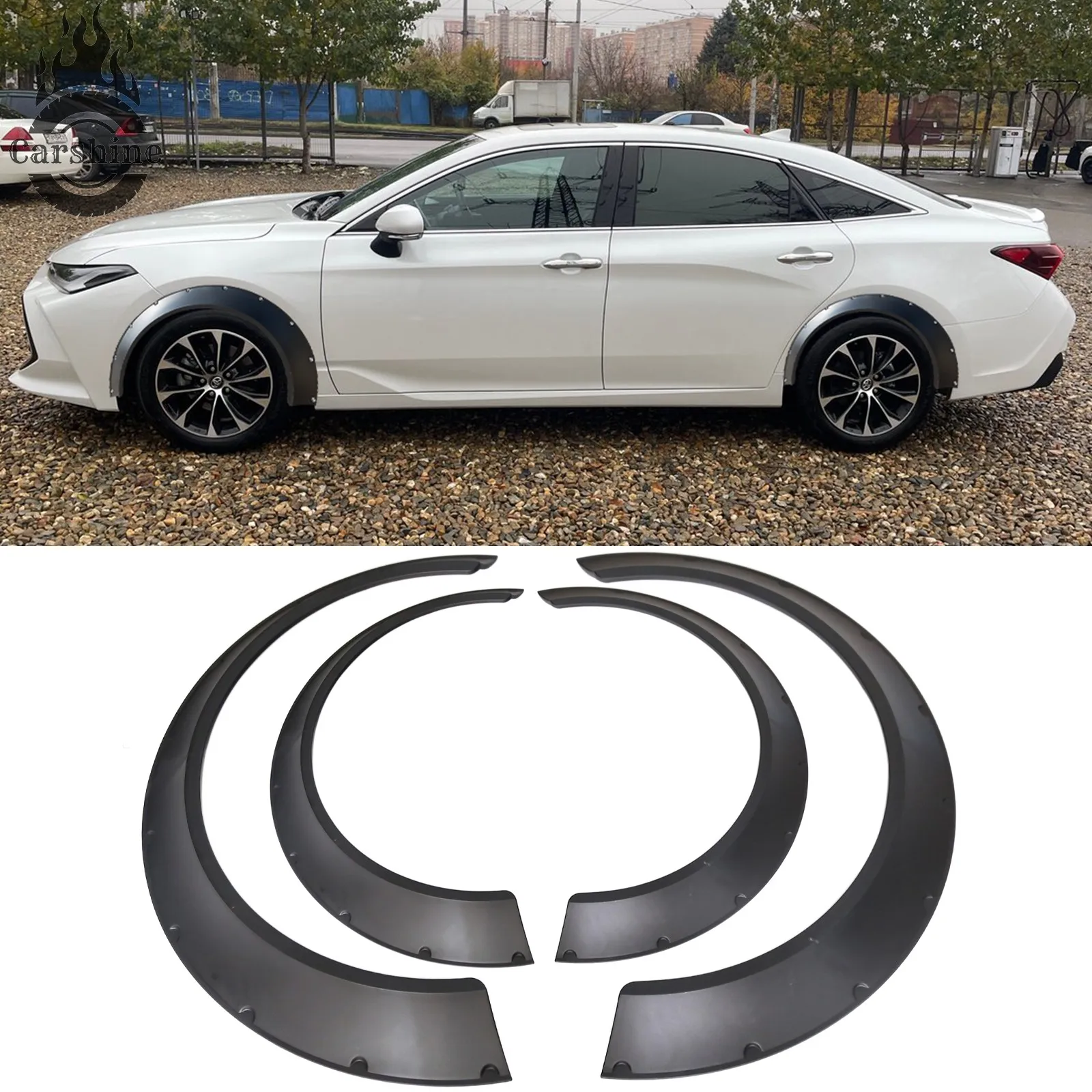 

Fender Flares For Toyota Avalon Wide Body Wheel Arches 80mm 4pcs Set Black