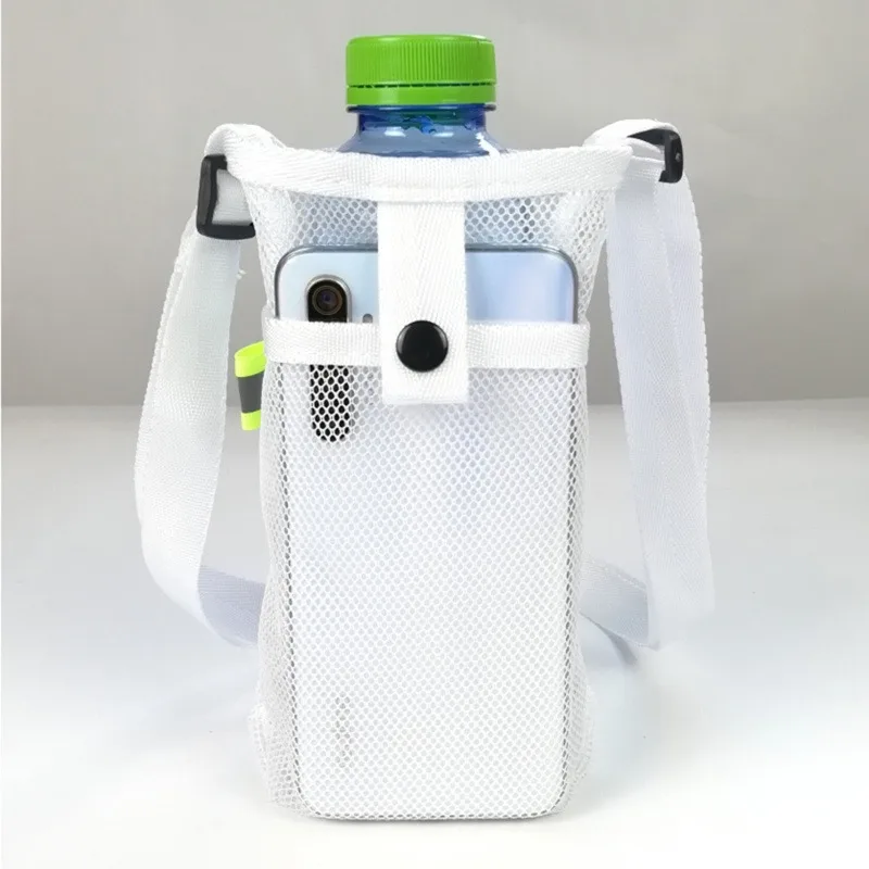 Wasser flaschen abdeckung Handy tasche Camping zubehör Mesh Cup Sleeve Pouch tragbar sichtbar