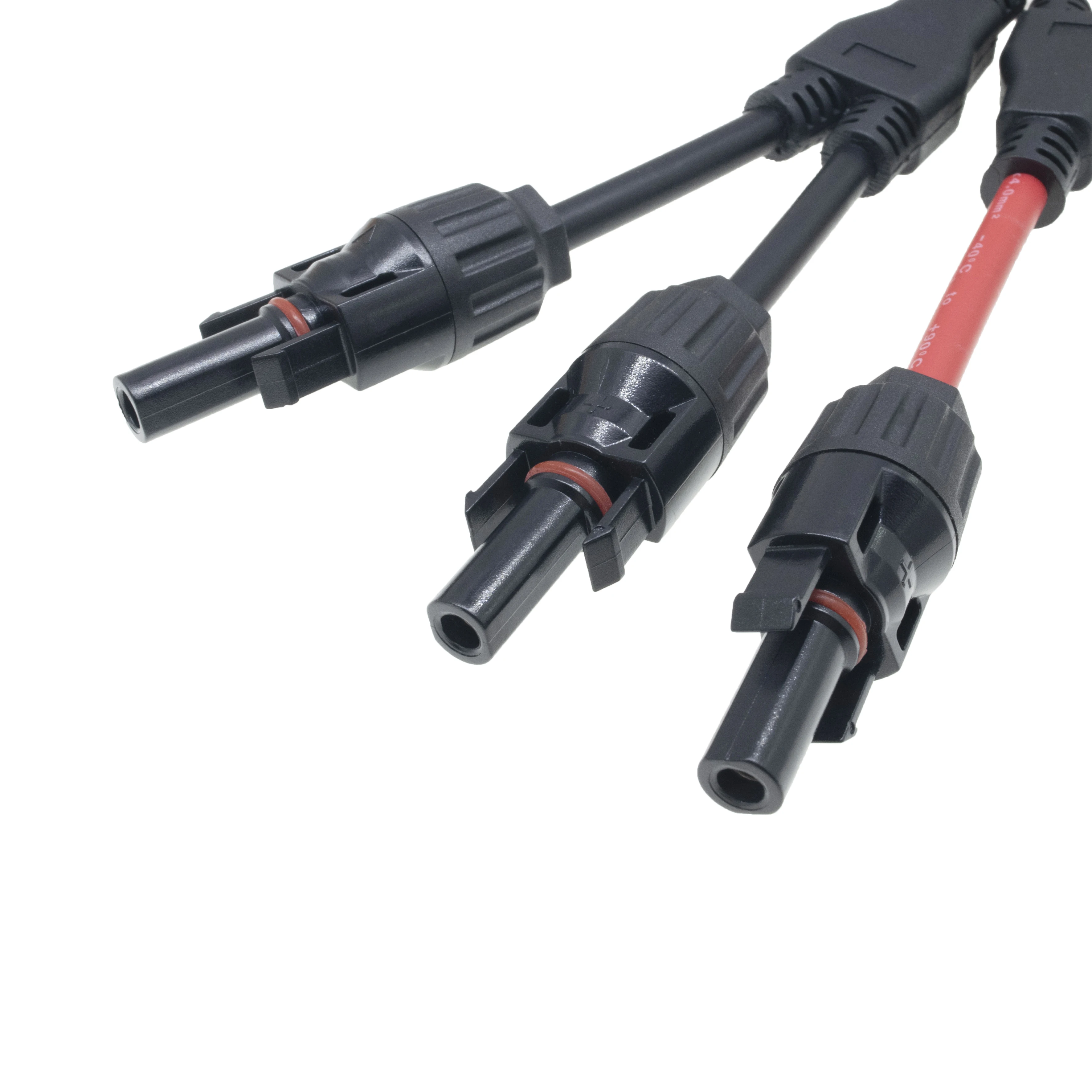 4/6mm² 1-to-2 Y3-Branch Solar Connector, High Quality PV Harness Accessories, Two-Way Solar Parts for Solar Energy Power Distrib