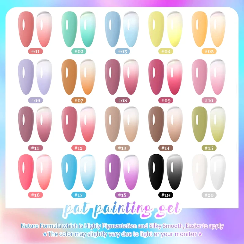 Pat Painting 3d nail art gel Nail Pat Painting Gel No Flowing Full Coverage Creamy Painting Color Pigmented nails painting gel