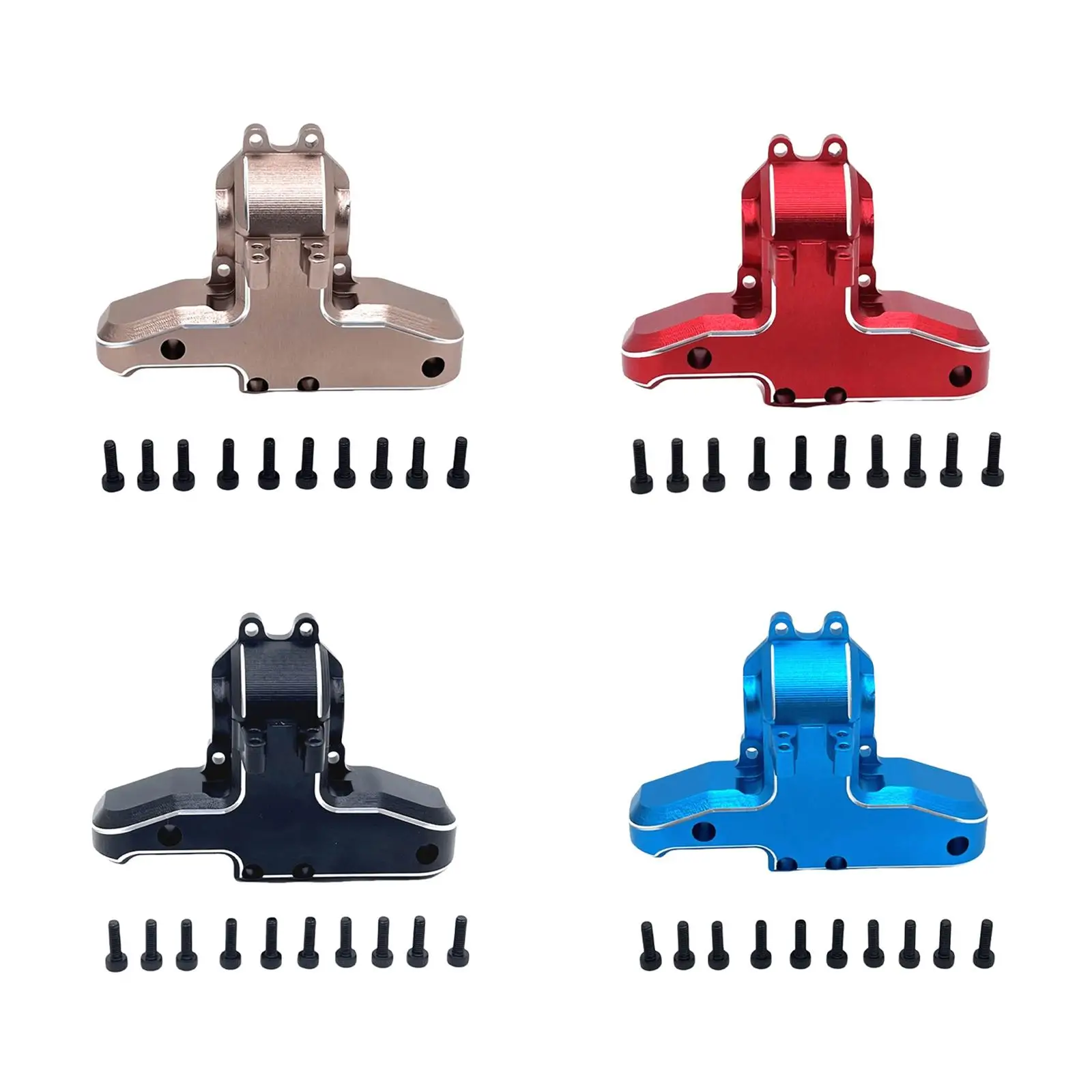 1/14 RC Car Rear Gearbox Upper Cover Aluminium Direct Fit Differential Case untuk